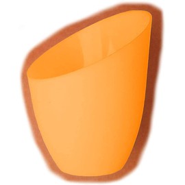 2 Pack Plastic Lampshade, 5.7 inch High, 4.1 inch Diameter, 1.65 inch Fitter, Replacement Plastic Lamp Shade for LED Floor Lamp [Orange]