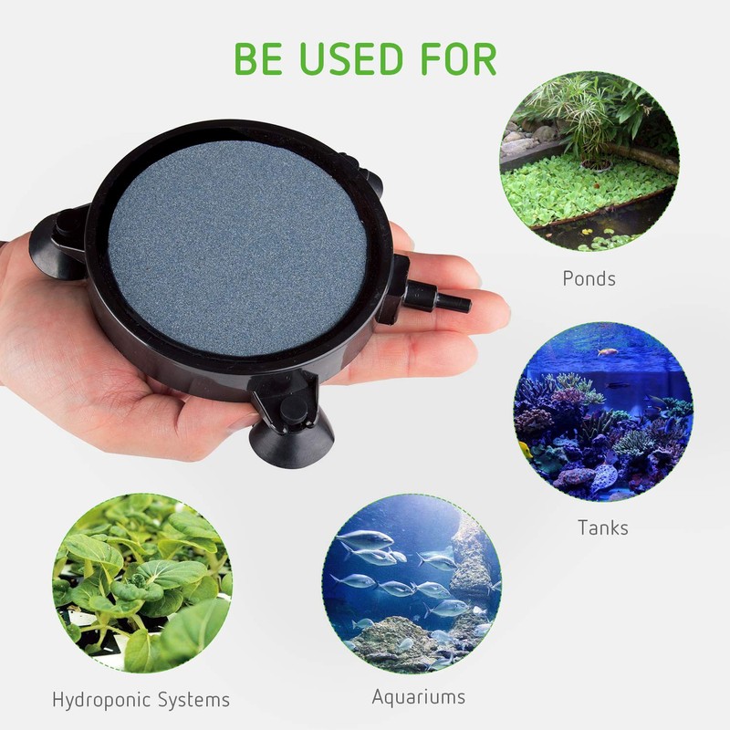 VIVOSUN 4 Inch Air Stone Disc with Shell and Sucker