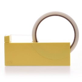 minimaraihu Tape Dispenser En Cute Office, Home, for Tape Cutter. Compact and Easy to Use , yellow