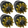 SPARES2GO Brass Wire Brush Nozzles Compatible with Karcher Steam Cleaner