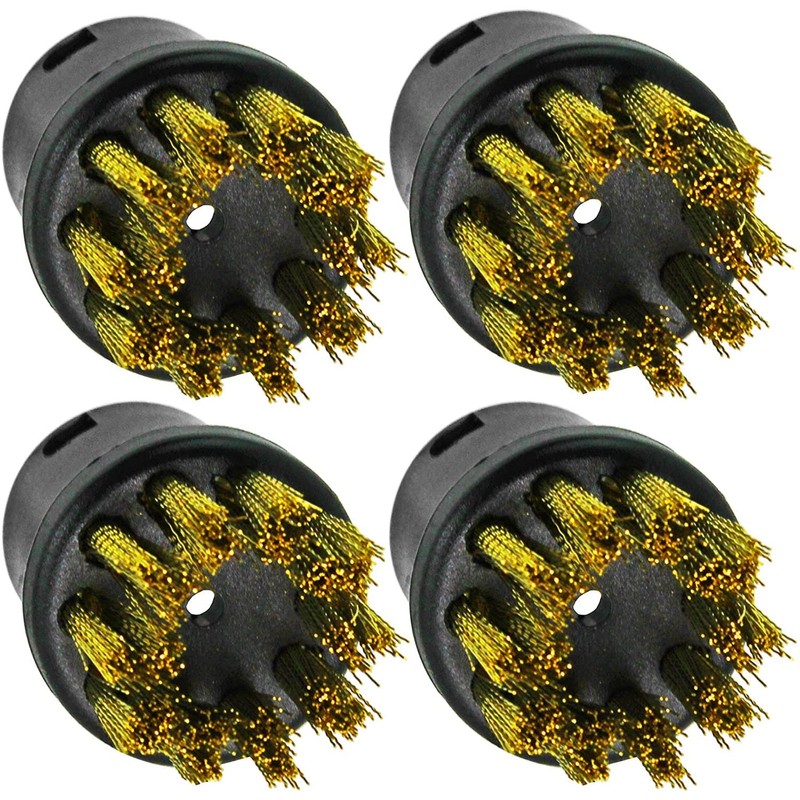 SPARES2GO Brass Wire Brush Nozzles Compatible with Karcher Steam Cleaner