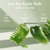 Dancepanda Gua Sha Facial Tools,Guasha Tool for Face,Lymphatic Drainage Massager(2PCS,Green)