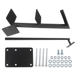 Aspaton Universal Heavy Duty Steel Boat Trailer 3 Steps with Non Slip Surface, Safety Handle Black Boat Trailer Tongue Steps