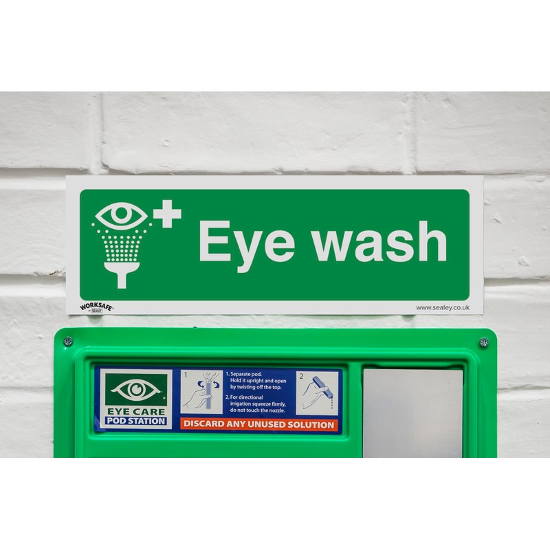 Safe Conditions Safety Sign - Eye Wash - Rigid Plastic