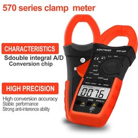 Digital Clamp Bluetooth Multimeter Non-Contact Current Clamp for Multimeter AP-570C-APP 4000 Counts Auto Range AC/DC Voltage Current Resistance Capacity Frequency Testing
