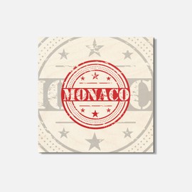 Unbranded Monaco Grunge 4'' X 4'' Square Wooden Coaster