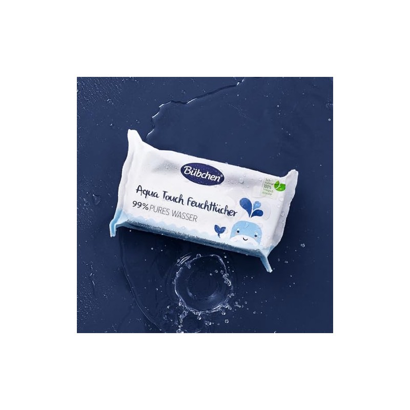 Bübchen Aqua Touch Wet Wipes, 144 Pieces (3 x 48)