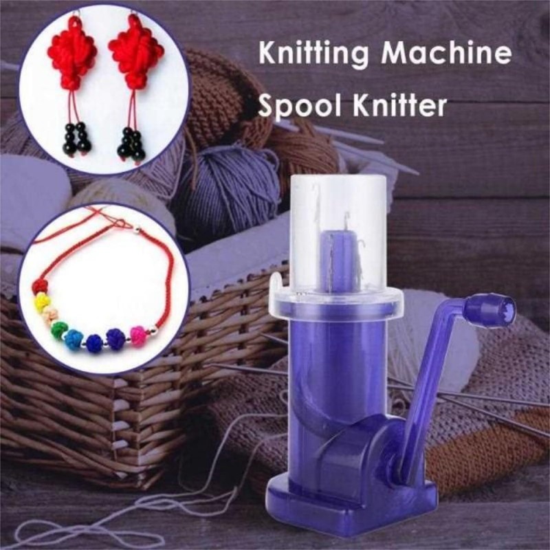 Household Knitting Machine Hand Spool Knitter DIY Craft Bracelet Weave