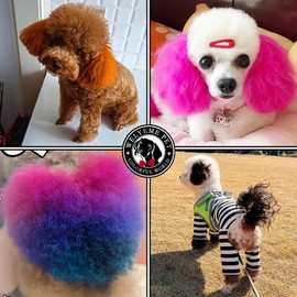 WELYEME Semi-Permanent Dog Hair Dye, Food-Grade Pigment Dog Dye, Pet Hair Dye Used by Grooming Salons, Cats and All Pets Can be Bathed