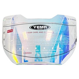 YEMA YM-850 Motorcycle Helmet Visor Replacement, Anti-Fog Reinforced Face Shield with Clear Lens