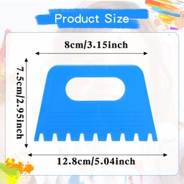 Plastic Paint Scraper Tool, Ymapinc Plastic Textured Art Tools, DIY Graffiti Oil Painting and Drawing Play for Texture Art on Canvas Putty Acrylic Plaster Art Pottery Scraper Tool