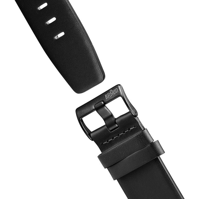 Braun Men's Quartz Watch with Black Dial Analogue Display and