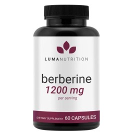 Luma Nutrition Berberine HCL, 1,200 mg per serving (600 mg per capsule), 60 caps