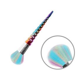 Emmi Nail Original unicorn dust brush, large, high-quality nail brush with synthetic hair bristles in unicorn design, optimally removes file dust from the nail