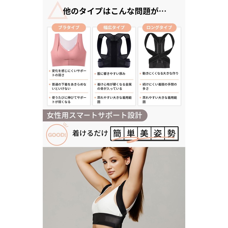 Dr. Medina Posture Supporter, Posture Belt, Women's, One Size Fits