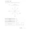 RCH Hardware CN-11-BRZ CN-11-S-H-BRZ Solid Brass Decorative Star Shaped Ceiling