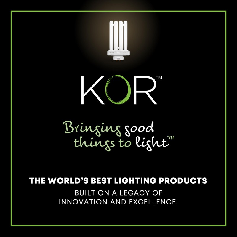 KOR Pack of 2 - FML27-30K Light Bulbs 27 Watt