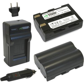 Wasabi Power Battery (2-Pack) and Charger for Pentax D-LI50, D-L150, K10D, K20D