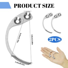 LEIBOCHAO Anti Theft Hook 2 Pieces Anti-Theft Clothes Magnetic Anti-Theft Tool for Clothes Shoes Pins Hard Tags Anti-theft Device