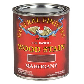 General Finishes Oil Based Penetrating Wood Stain, 1 Quart, Mahogany