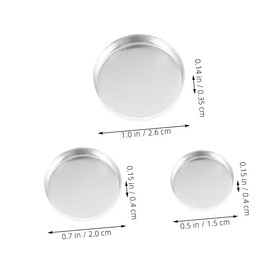 Baluue Travel-friendly 30pcs Empty Eyeshadow Pans for Small Cosmetics Storage