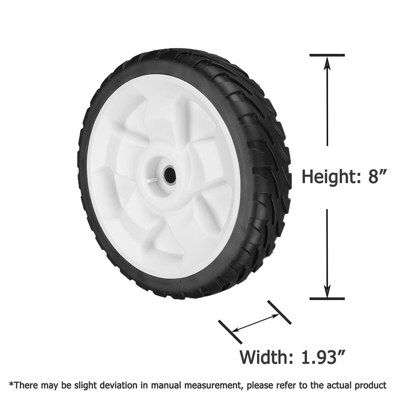 Fourtry 119-0311 Front Wheels for Toro 22" Recycler Mower, 137-4832