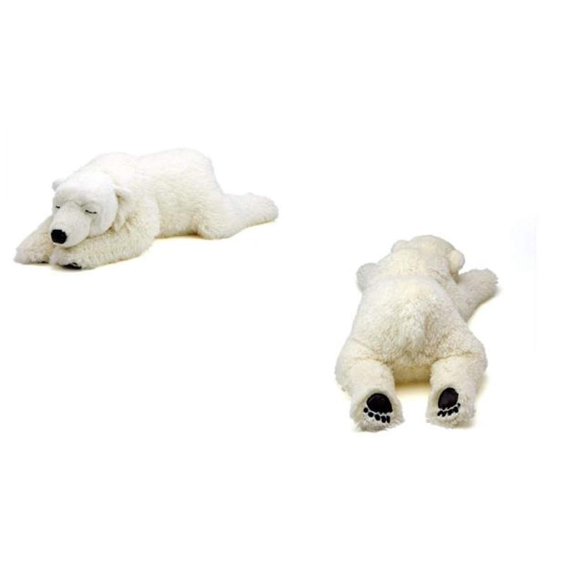 TAMMYFLYFLY Sleep Polar Bear Plush,Cute Stuffed Animal, Plush Toy, 14