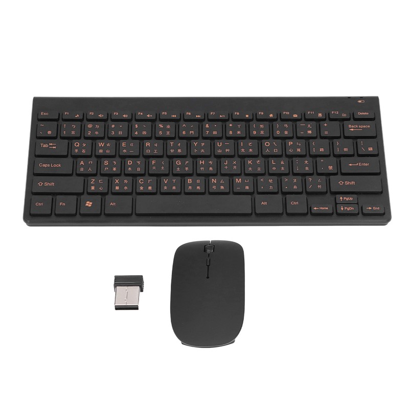 Chinese English Keyboard 78 Keys 2.4G Wireless Keyboard Mouse Combo
