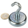 Hook Magnet Diameter 48 mm Neodymium Zinc Holds 81 kg,