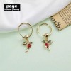 Rinhoo Unique Red Hummingbird Earrings Stud Hoop Drop Dangle Women