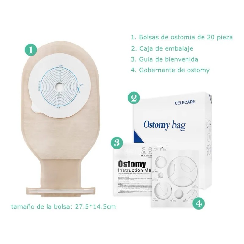 Bolsas Para Colostomía Articulos Para Ostomía 20 Pzas