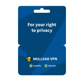 Mullvad Vpn | 6 Months for 5 Devices | Protect Your Privacy with Easy-To-Use Security VPN...