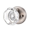 CLCTK Crystal Glass Door Knobs Interior, Modern Bathroom Bedroom Door