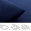 Aisbo Dark Midnight Blue Pillow Cases 2 Pack - Dark