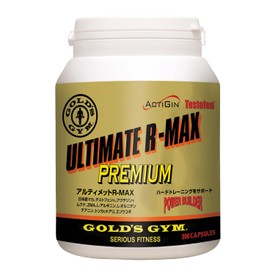ゴールドジム(GOLD'S GYM) アルティメットR-MAX 300粒 マカ テストフェン アクジシン ムクナ テアニン トンカットアリ サプリメント 筋トレ 睡眠