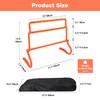 Lineslife Adjustable Agility Hurdles,4 Height Speed Training Hurdles, Portable Speed