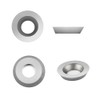 CDBP 15mm(3/5 inch) Round Carbide Inserts for Woodturning, R15×2.5mm Indexable