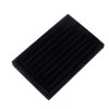 Velvet 7 Slots Ring Tray, Walfront Portable Earrings with Ring