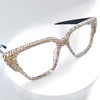 ICARA Shiny Diamond Blue Light Blocking Eyeglasses Oprah style Bling