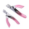 Professional Nail Clippers,Pink Nail Clipper Manicure Tool Acrylic Gel False