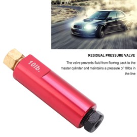 10 lb Brake Distribution Valve, 3/8-24NPT Aluminium Alloy Residual Pressure Valve, High-Strength Universal Drum Brake Test, Racing Car Parts for Universal Vehicle Conversion