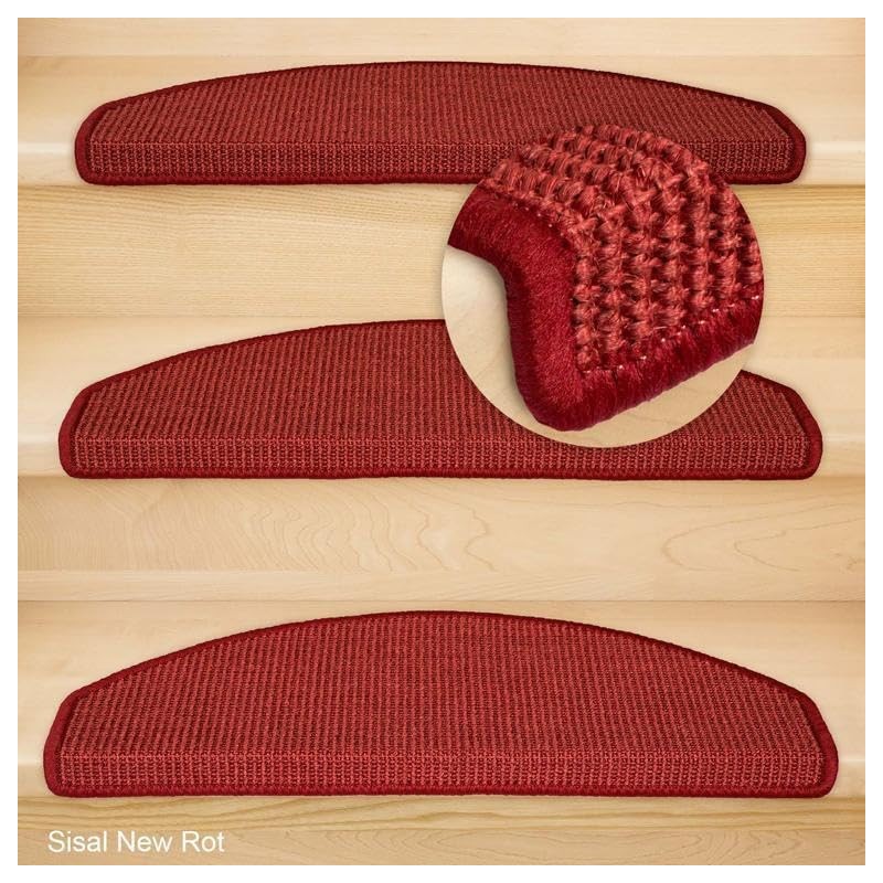 Kettelservice-Metzker® Sisal Stair Mats Semi-Circular in Various Colours Colours and