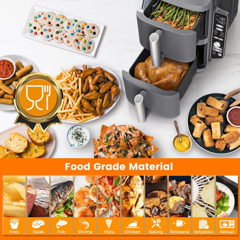 GCQ Air Fryer Grill Pan for Ninja SL201 SL401 SL451
