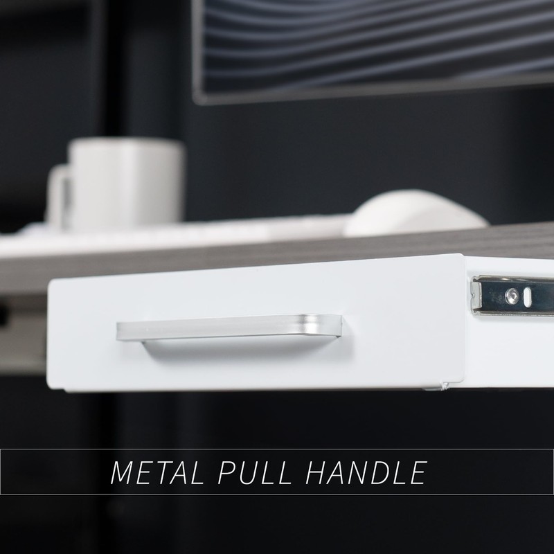 VIVO 13 inch Under Desk Mounted Sliding Pull-out Drawer for