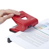 Rapesco PF827AR1 2-Fach Metalllocher 827, 30 Blatt Stanzkapazität, Rot