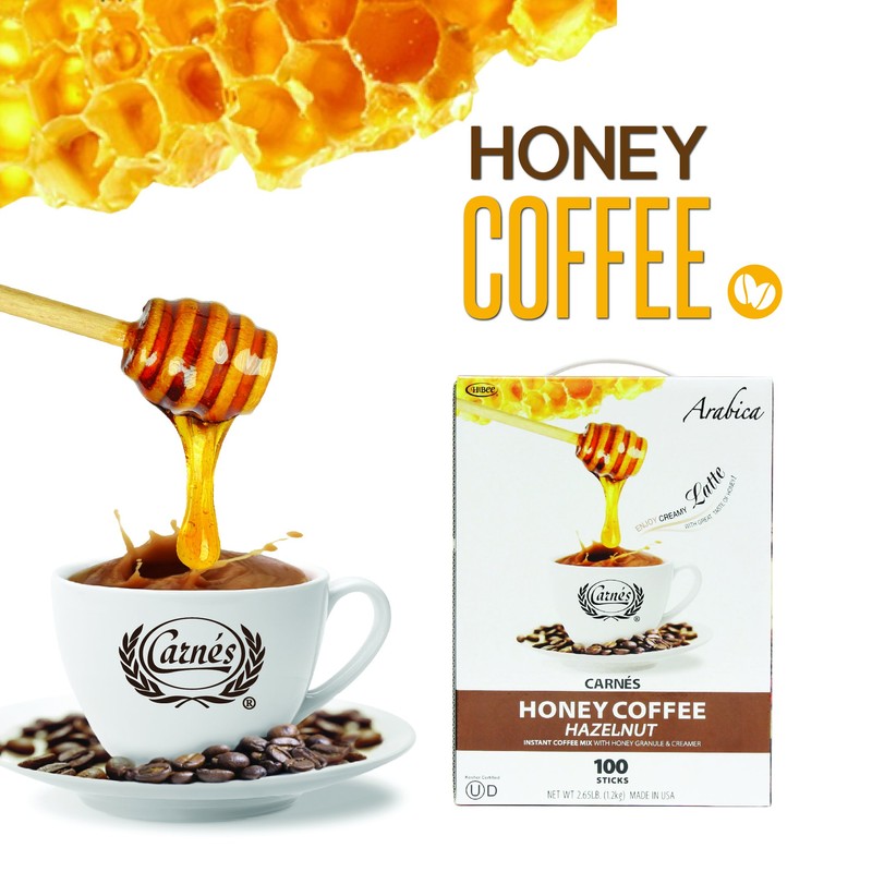 Carnes Hazelnut Instant Coffee With Honey, 2.65 Pounds