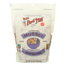 UD_Bob's Red Mill-European Style Gluten-Free Muesli 16 oz Case Breakfast Cereal Oatmeal Refined Processed Dried Pattern