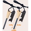 2 Pack Fire Starter Survival Tool, Flint and Steel with