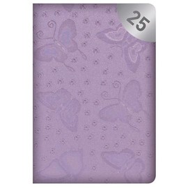 2025 Pocket Week To View Diary Sparkle Butterflies in CDU (Pink)