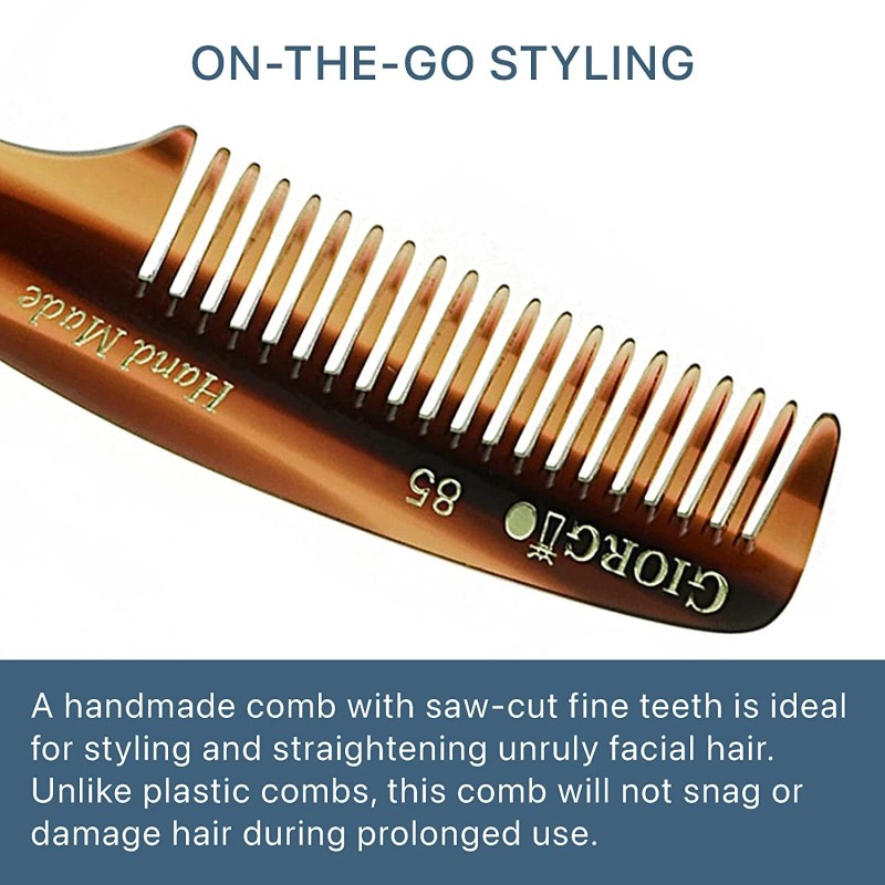 Giorgio G79 Travel Size Mustache and Beard Comb for Men